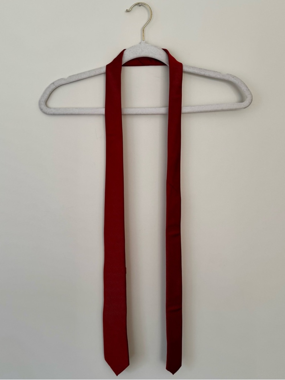 Birdy Grey Simon Skinny Tie – Burnt Orange Matte